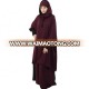 Hooded Khimar Jilbab Two Pieces Muslim Dress