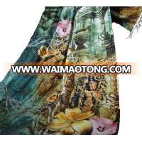 100% viscose digital Silk Scarf printing