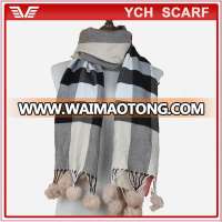 New design plaid pattern women fashion scarf