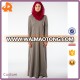 OEM 260gsm CVC long casual stylish muslim dress with hood for woman